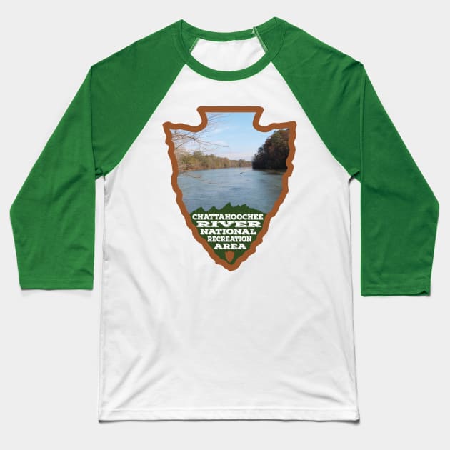 Chattahoochee River National Recreation Area arrowhead Baseball T-Shirt by nylebuss